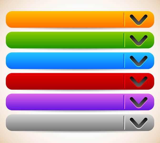 Os menus em estilo dropdown são auxiliares preciosos para responder a questões fechadas.
